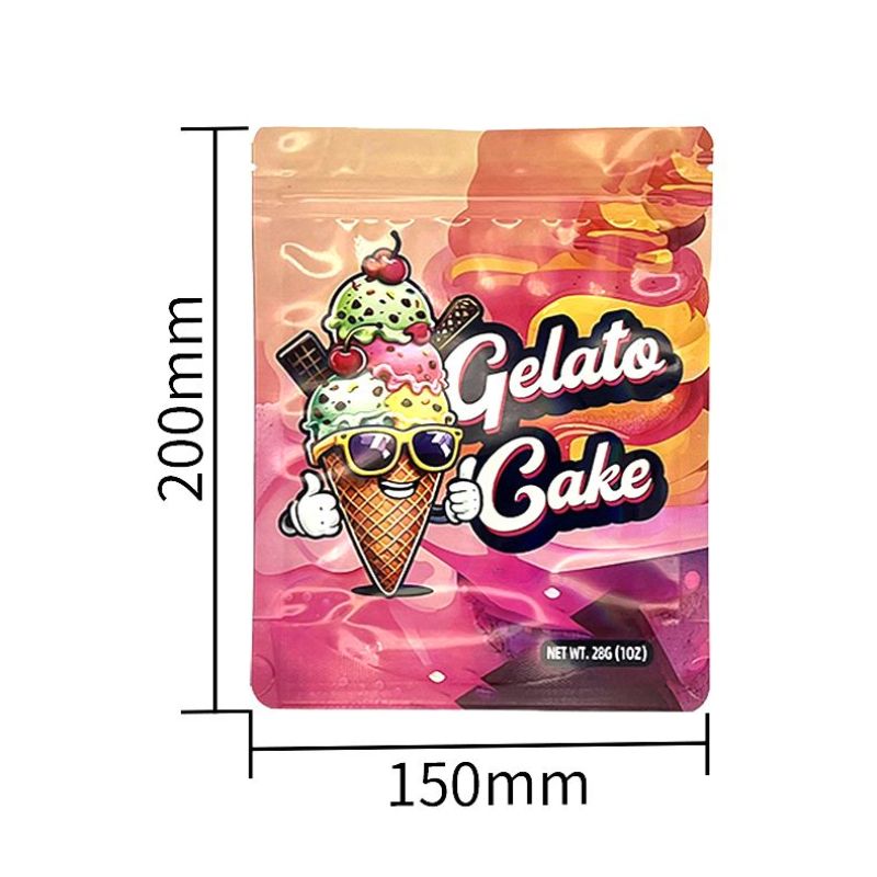 1oz Smell Proof Mylar Pouches for Weed